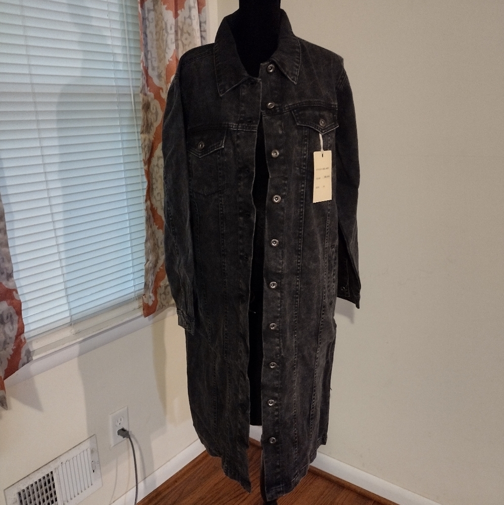 Long Oversized Jean Jacket - Picture 4 of 8